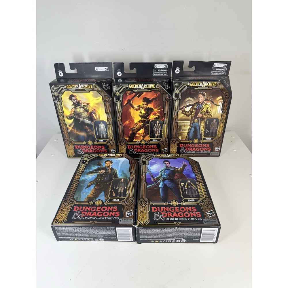 Lot of 5 New Dungeons & Dragons GOLDEN ARCHIVES Honor Among Thieves Figures